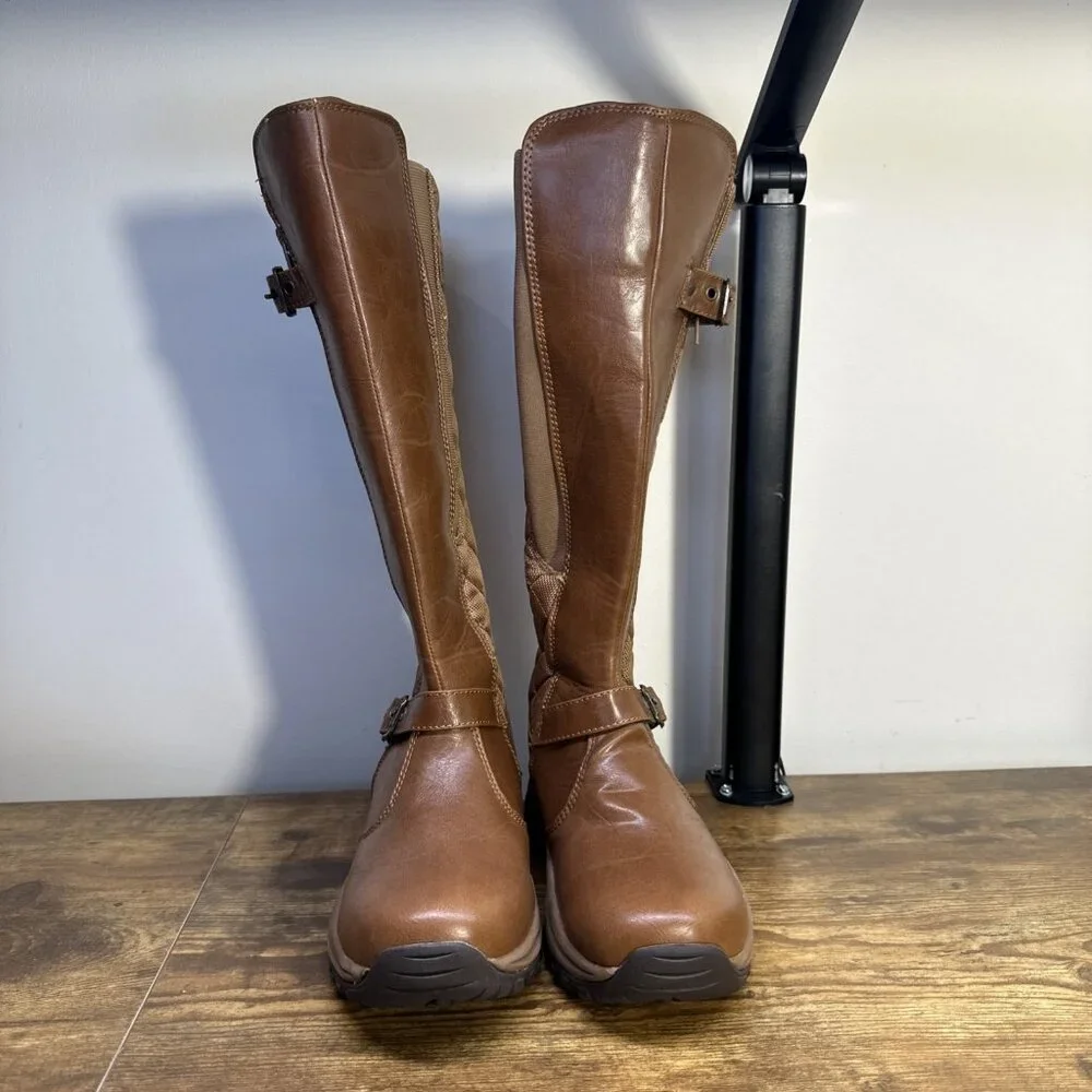 Pacific Mountain Elina Boots 6 Thinsulate Winter Women's Brown Quilted Knee High